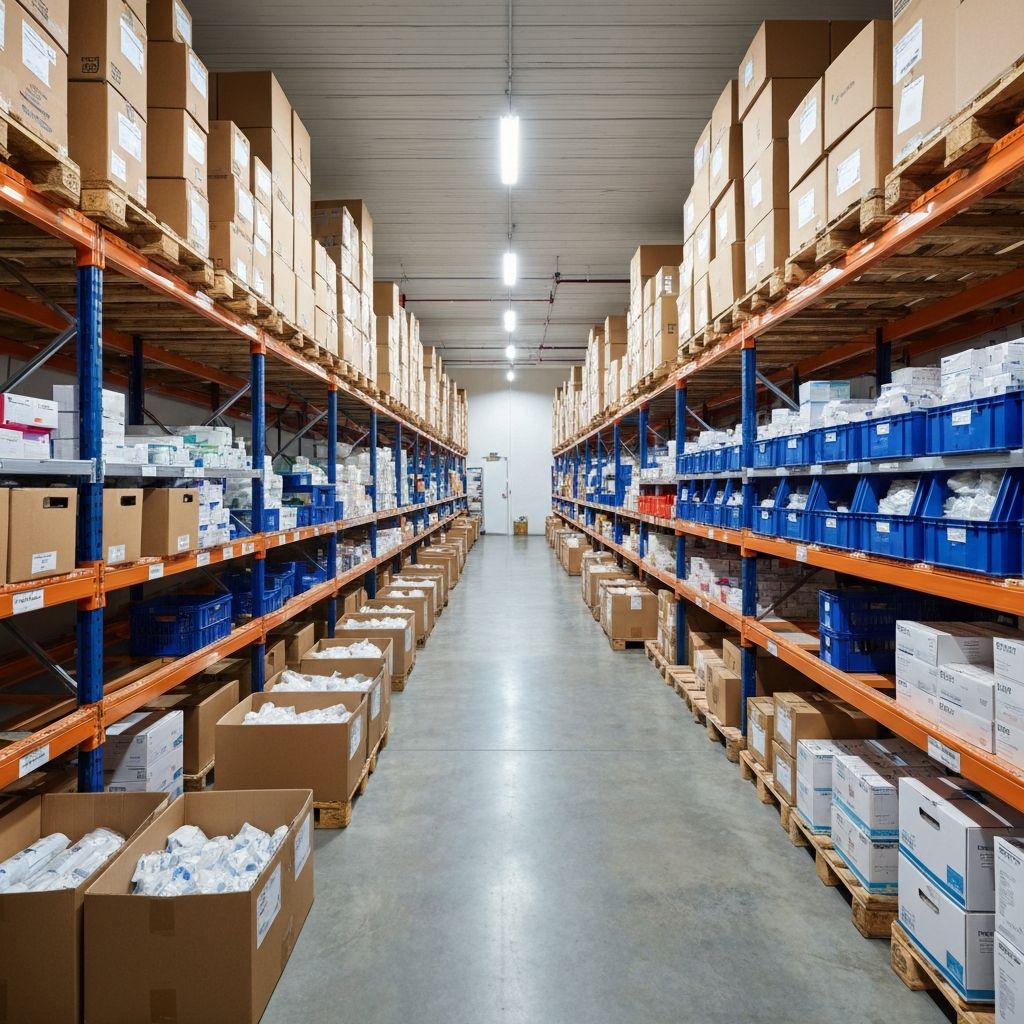 Medical supplies warehouse